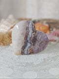 Amethyst Agate Heart — Choose Your Crystal
