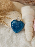 Blue Apatite Heart Pendant