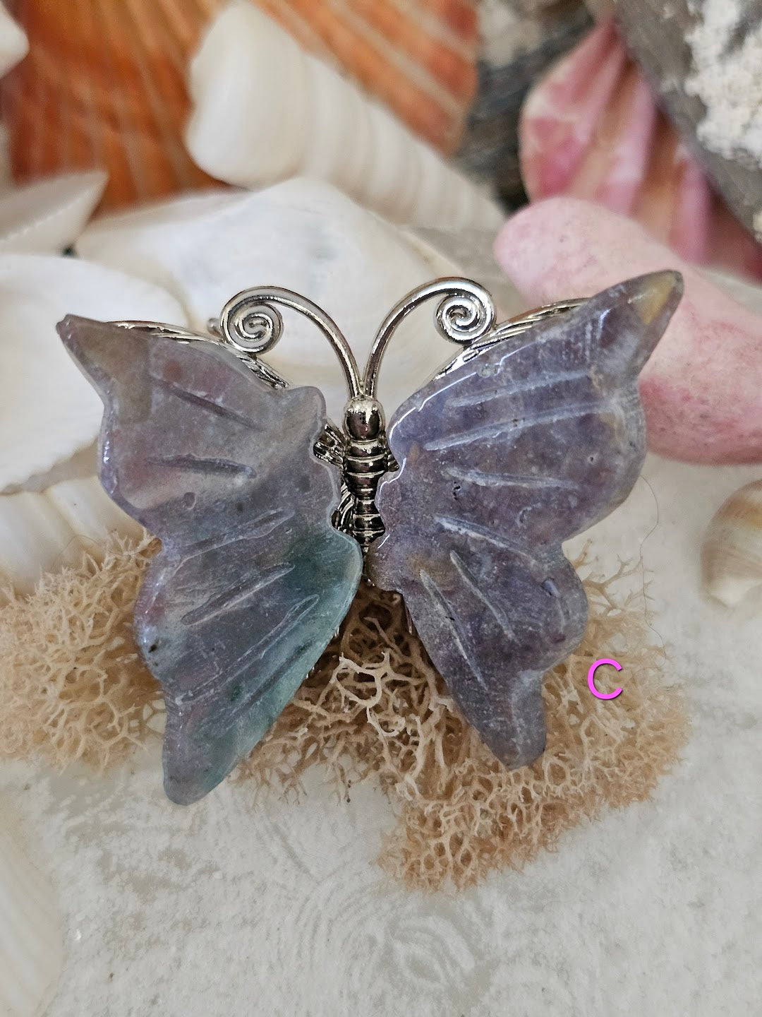 Crystal Butterfly Carving