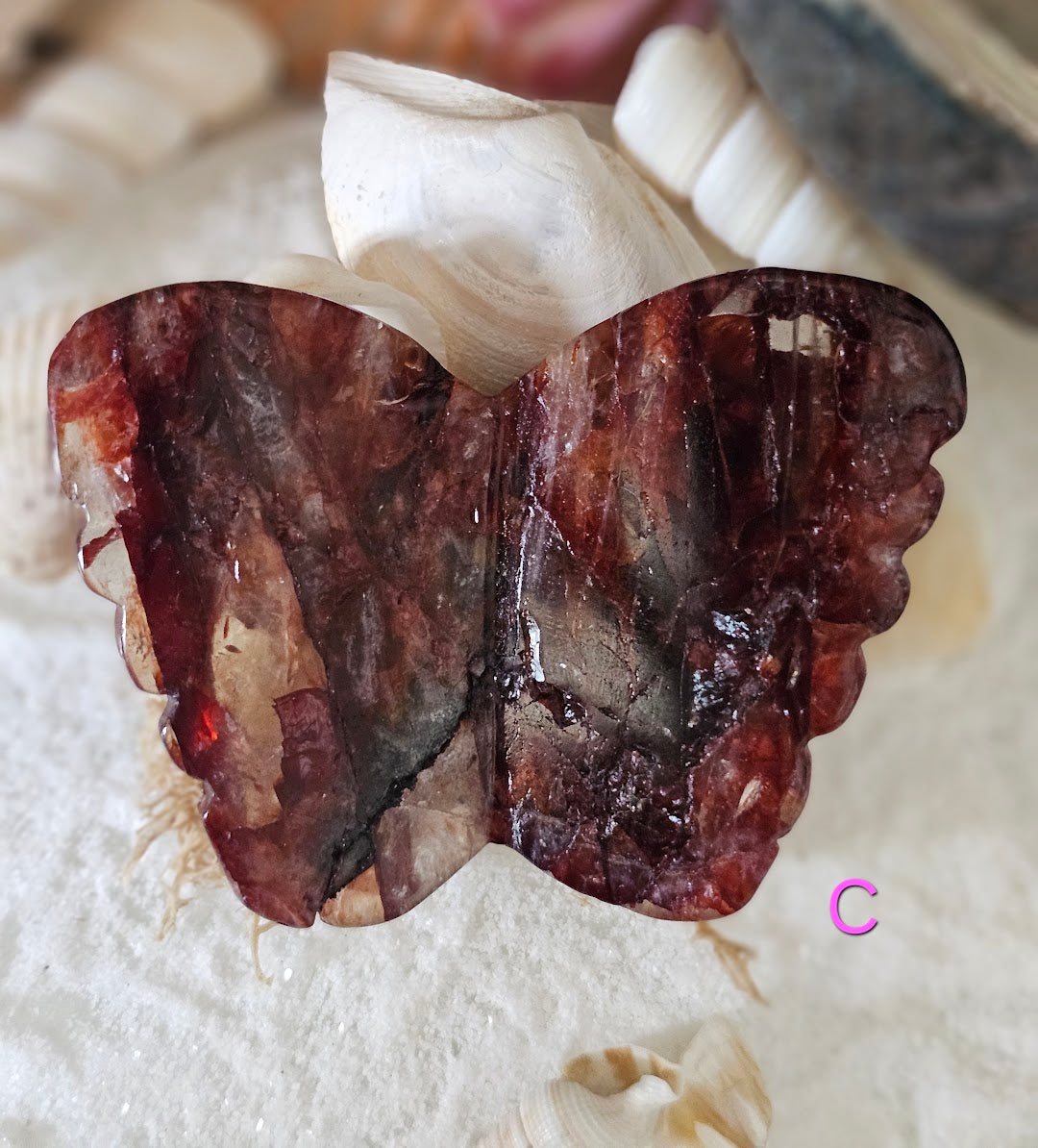 Fire Quartz Butterfly