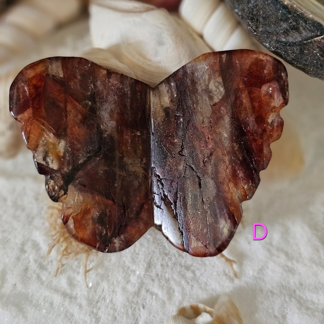 Fire Quartz Butterfly
