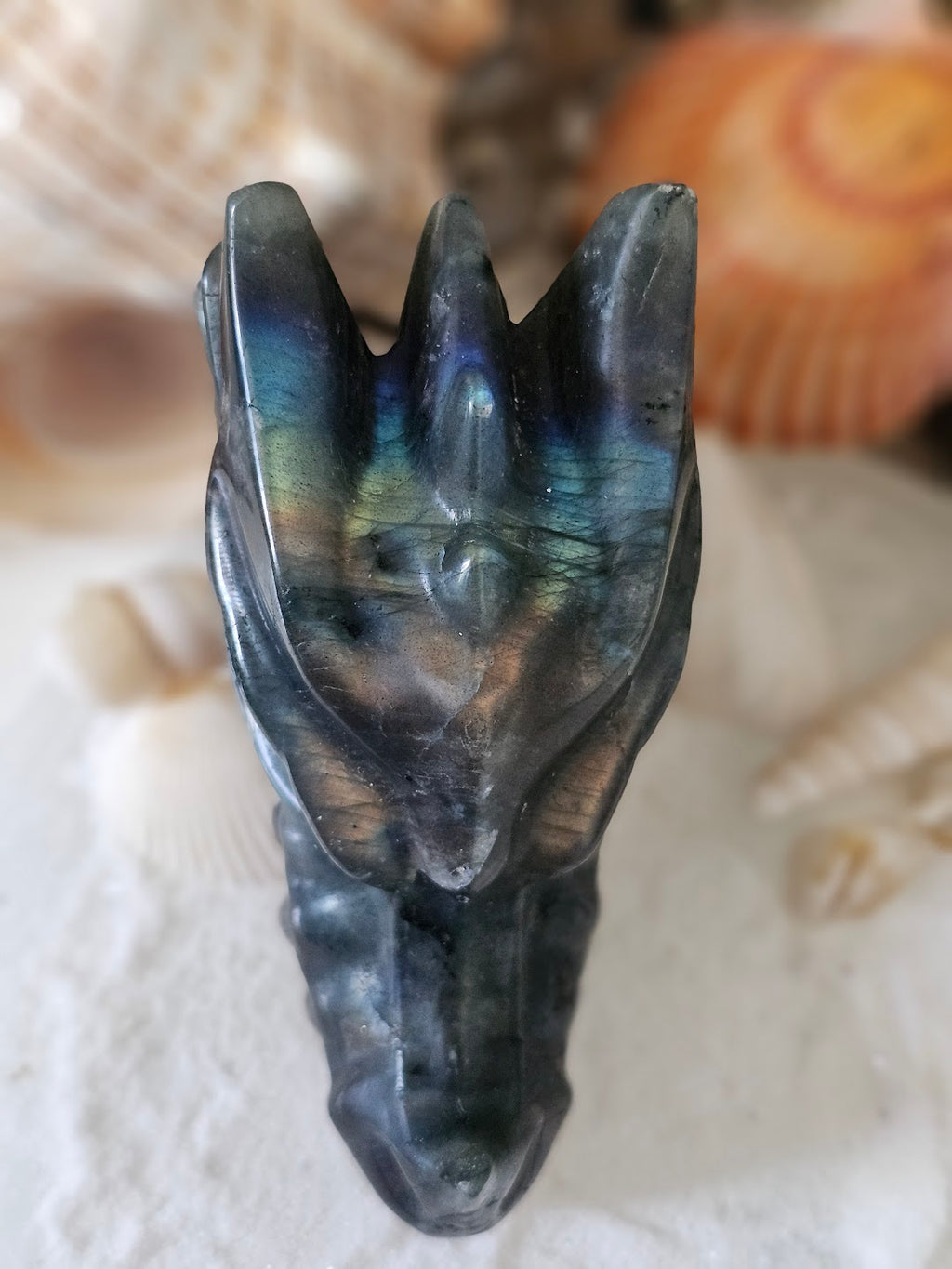 Labradorite Dragon Head