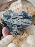 Moss Agate Heart