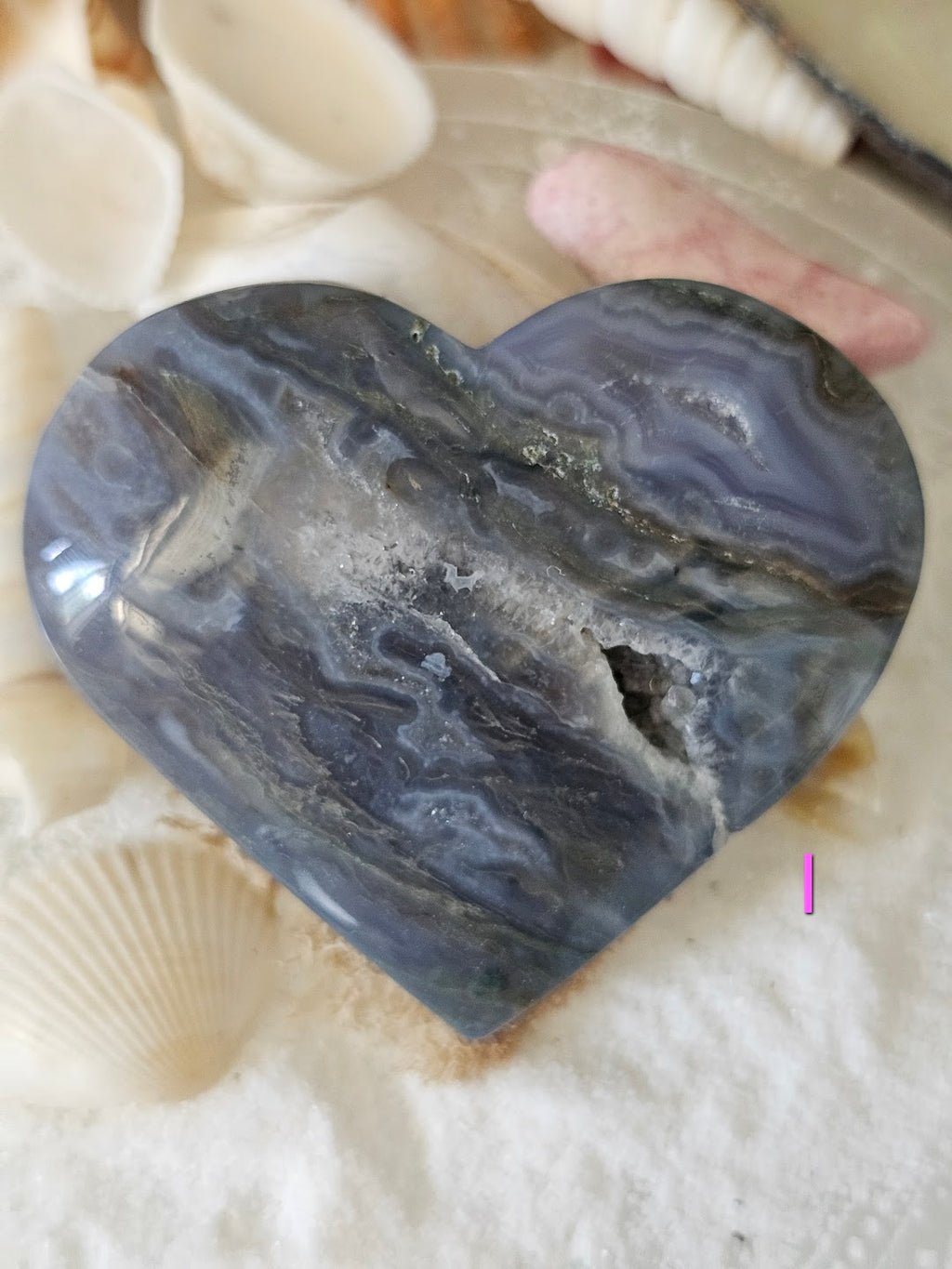 Moss Agate Heart