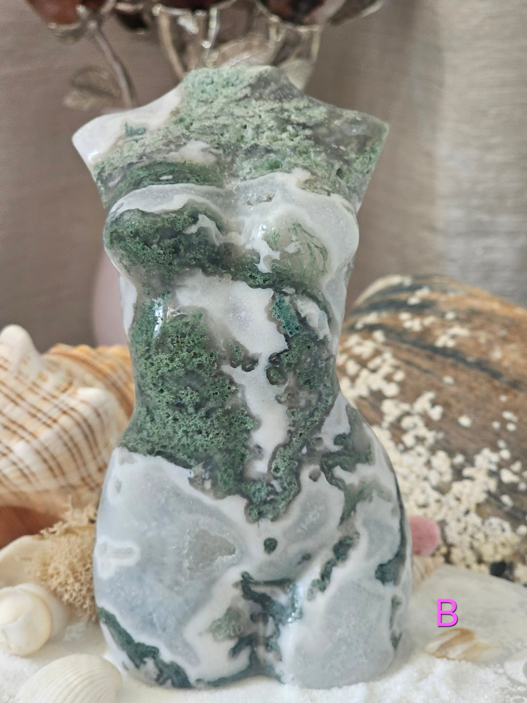 Moss Agate Goddess Body