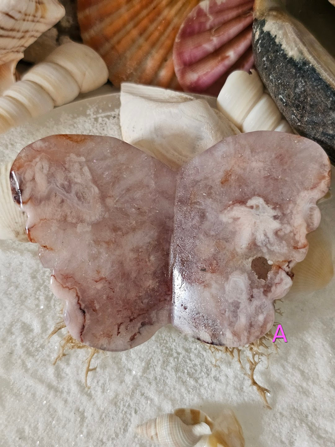 Flower Agate Butterfly