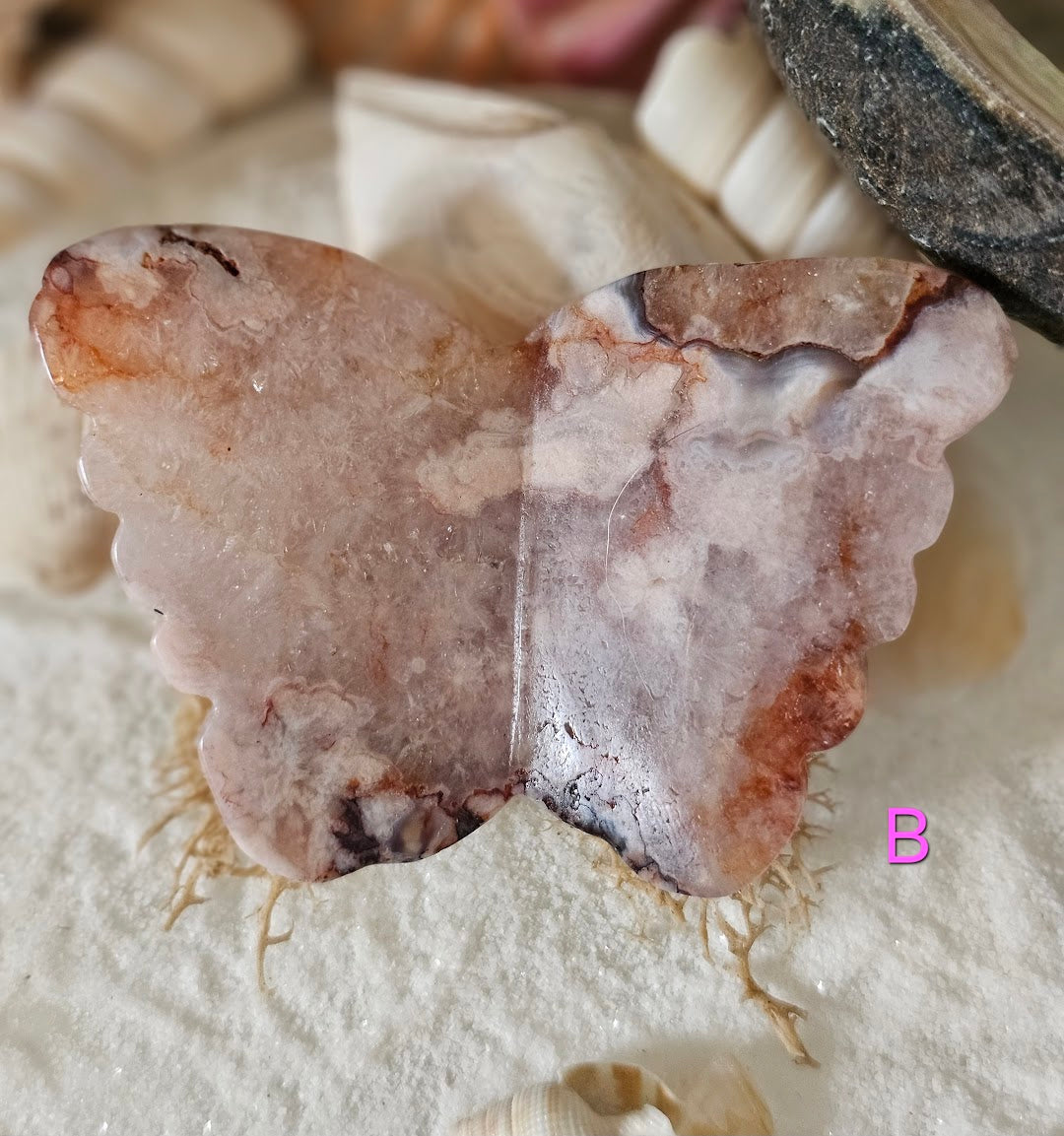 Flower Agate Butterfly