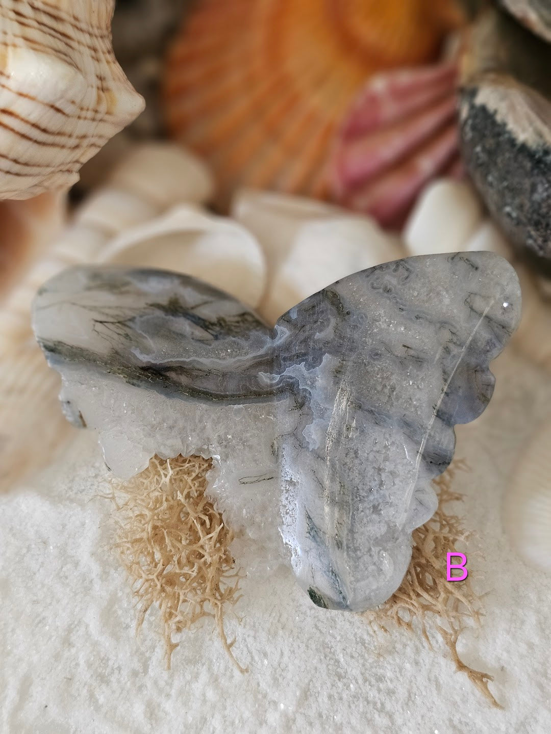 Moss Agate Butterfly