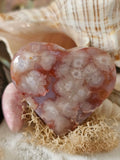 Flower Agate Heart