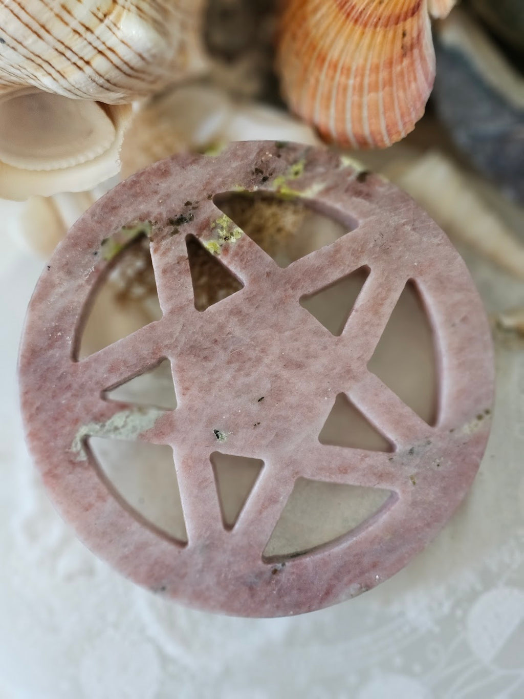 Peach Blossom Pentacle w/ Custom Stand