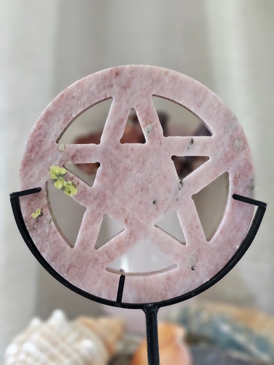 Peach Blossom Pentacle w/ Custom Stand