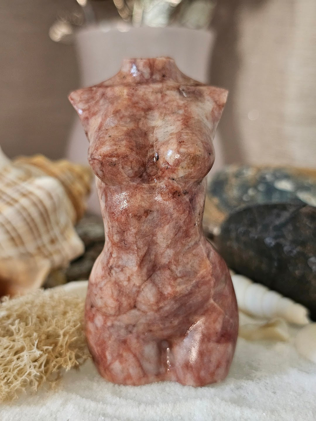 Red Vein Jasper Goddess Body