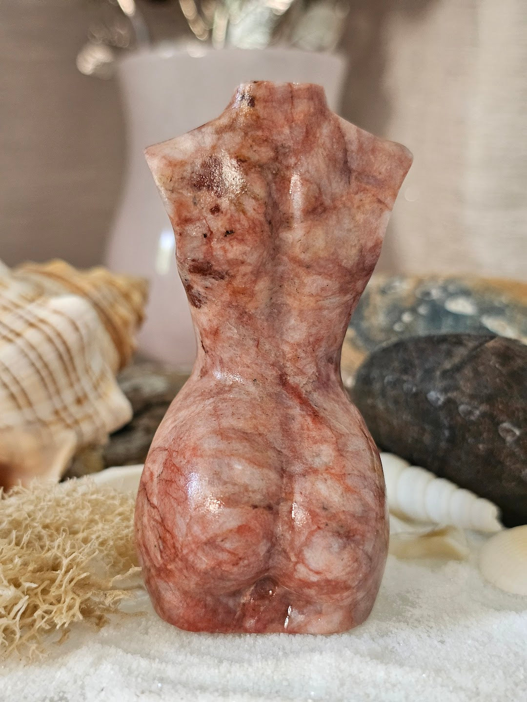 Red Vein Jasper Goddess Body