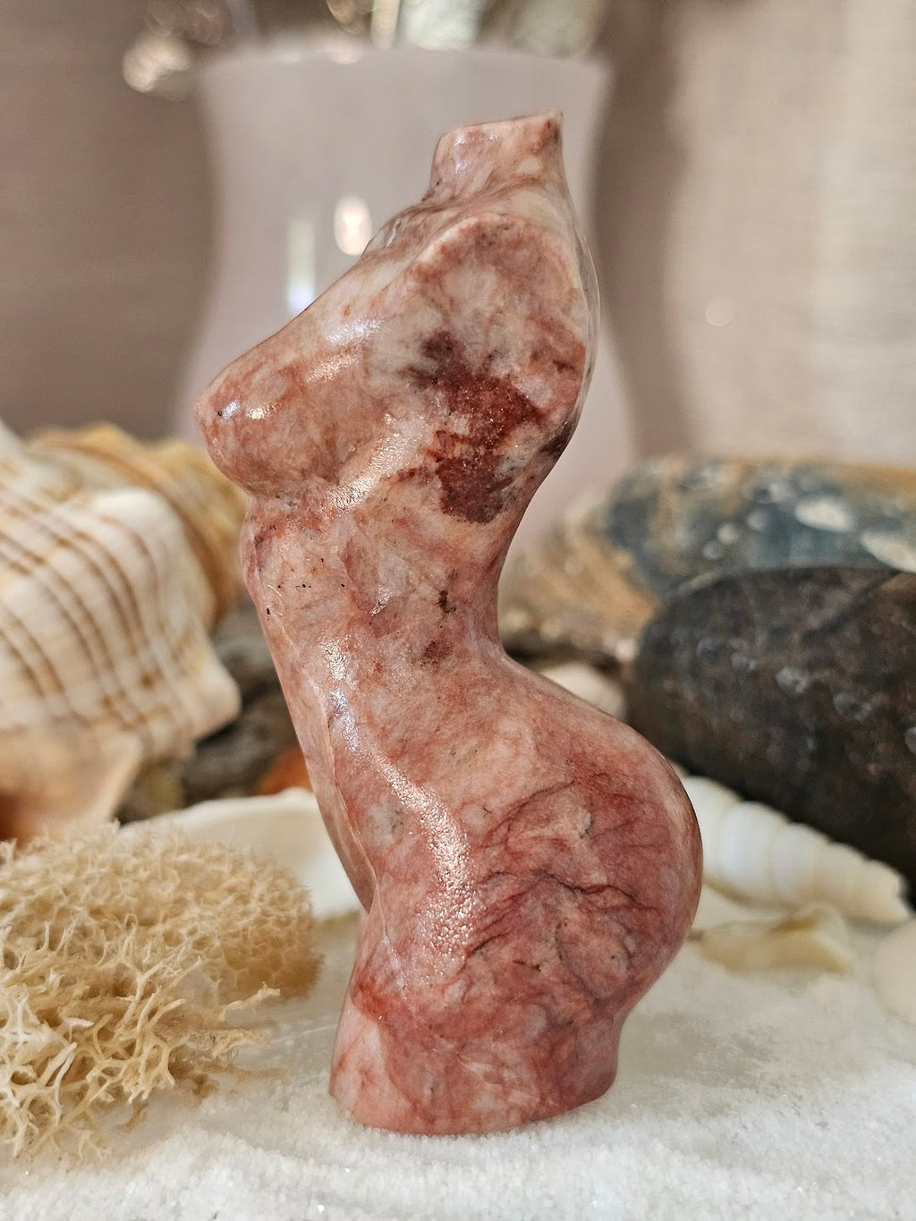 Red Vein Jasper Goddess Body